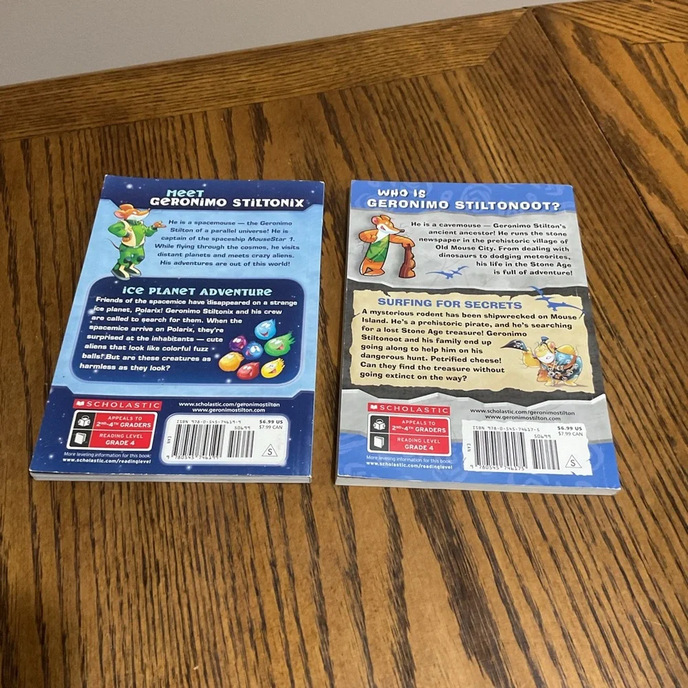 6 Scholastic Geronimo Stilton Adventure Chapter Books 📚